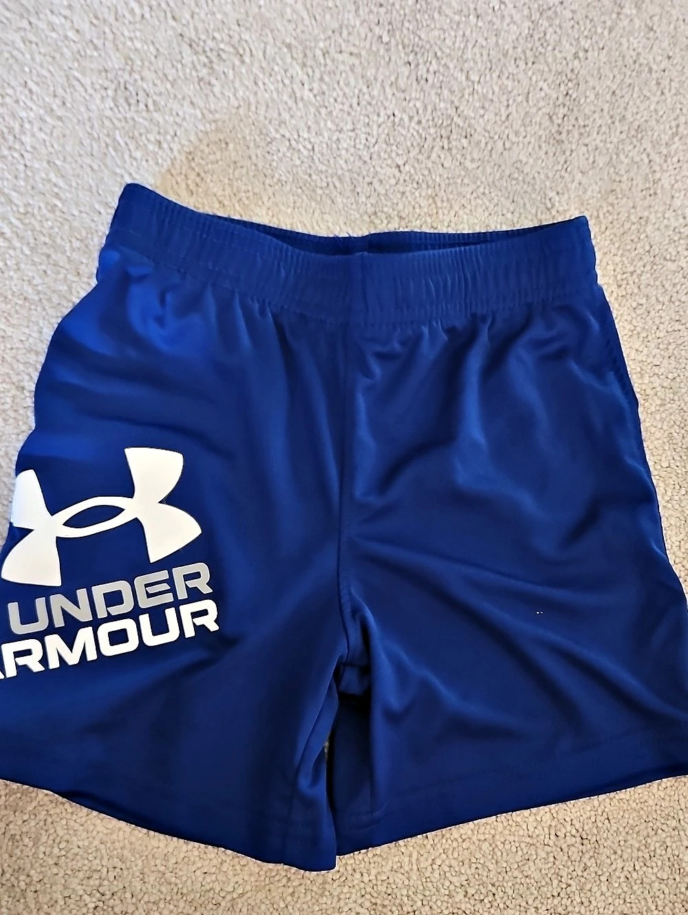Under Armour UA Tech Logo Boys Shorts Blue